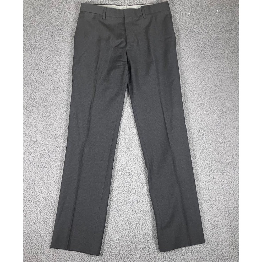 Banana Republic Classic Fit Mens 32x34 Charcoal Grey 100% Wool Dress Pants